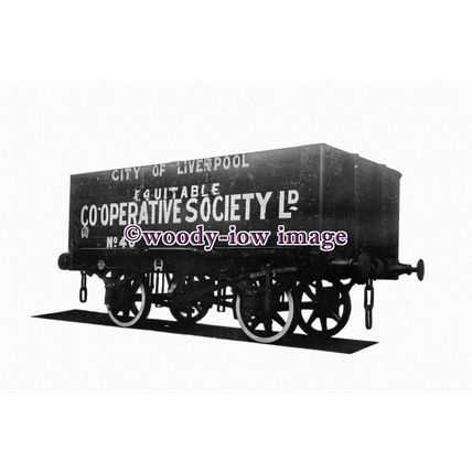 pu0380 - Railway Wagon no 40 - City of Liverpool Co-op - print 6x4