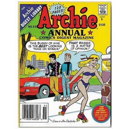 Archie Annual Digest Magazine #55 (1989) *Archie Comics / Bikini Cover Artwork*