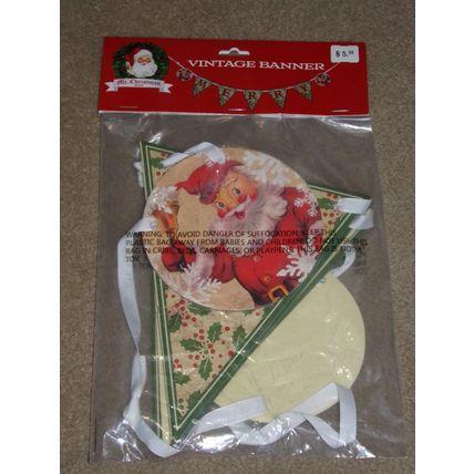 Mr Christmas Vintage Merry Banner NIP 53" 2020