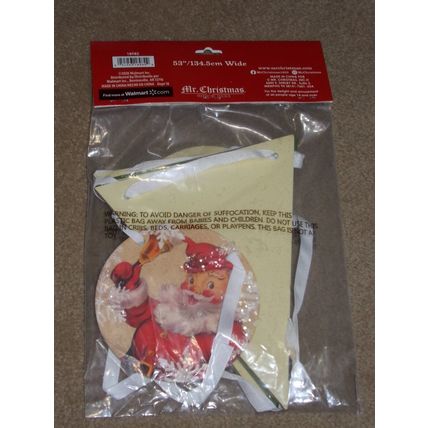 Mr Christmas Vintage Merry Banner NIP 53" 2020