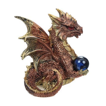 Enchanted Nightmare Dragon Figurine Purple Red Blue