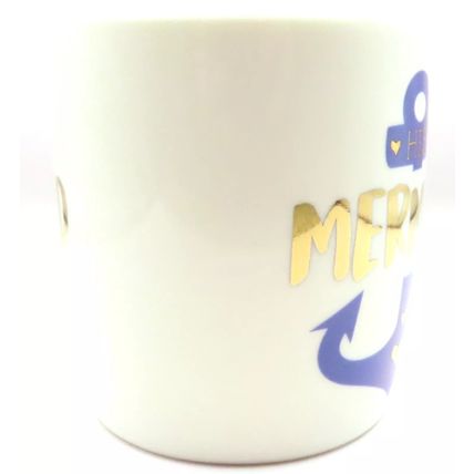 His Mermaid Mug Fine China Blue Anchor 9 CM Boxed Tableware Beverage Gift