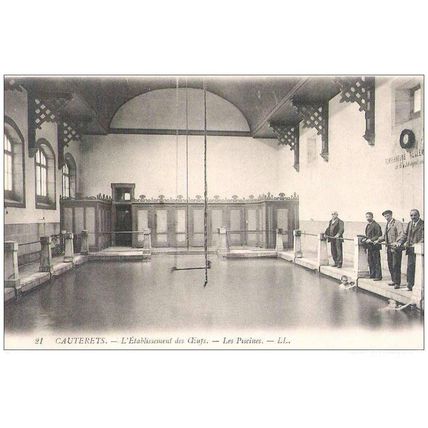 65 - Cauterets - établissement des oeufs - les piscines
