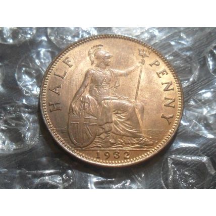 1932 George V half-penny.