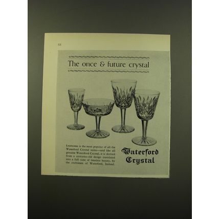1961 Waterford Crystal Advertisement - The once & future crystal