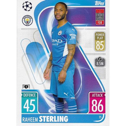 Match Attax UCL/UEL/UECL 2021-22: Manchester City FC, Forward - Sterling (Raheem