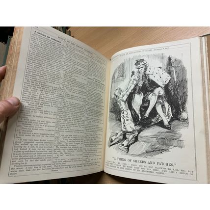 RARE* JULY-DEC 1911 PUNCH MAGAZINE BOUND VOLUME 141 ILLUSTRATED BOOK (P8)