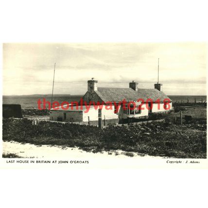 Last House in Britain, John O'Groats, Scotland, Postcard
