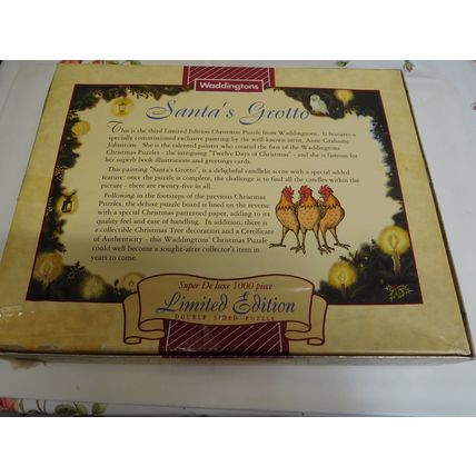 Waddington's Limited Edition Christmas double sided jigsaw puzzle dated 1996