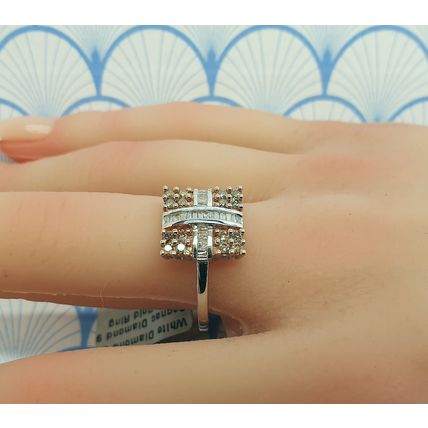 Gemporia 9ct 375 White Gold 0.50ct Cognac Diamond Ring - Brand New with Box