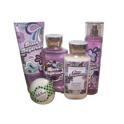 Bath & Body Works Disco Daydream 5 Piece Set Gel, Lotion, Cream, Mist, Bath Fizz