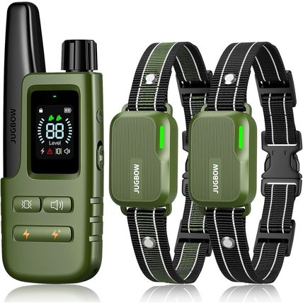 Jugbow Dog Shock Collar 2 Dogs (10-120Lbs) - 4200FT Dog Training Collar with Rem