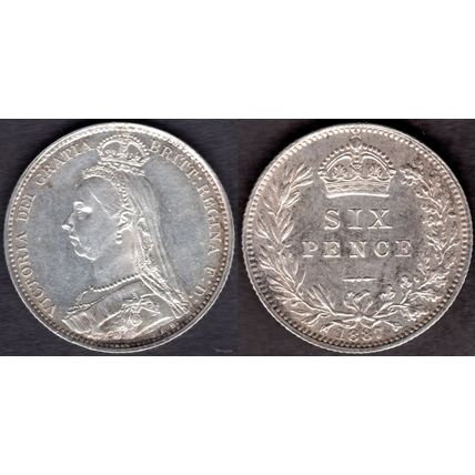 Great Britain. Victoria. Sixpence 1887. dy23358