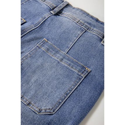 Ashleigh Blue Mineral Wash High Waist Bell Bottom Crop Jeans