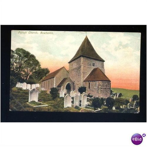 Sussex NEWHAVEN Parish Church Postcard by Arrow Series