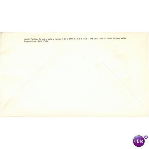 Vatican FDI cover 1962 - SG 382-384 - Death Centenary of Paulina M. Jaricot