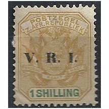 Transvaal 1900 SG233 1/- Ochre & Green Mounted Mint...