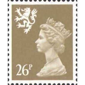 Great Britain 1990 Scotland 26p Drab Unmounted Mint NHM SG S73 SMH32 stamp