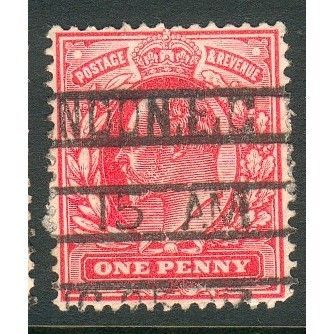 GB stamps 1902-10 KEV11 - 1d SG219 London 101