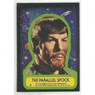 STAR TREK ' THE PARALLEL SPOCK ' Sticker card ( 1976 )