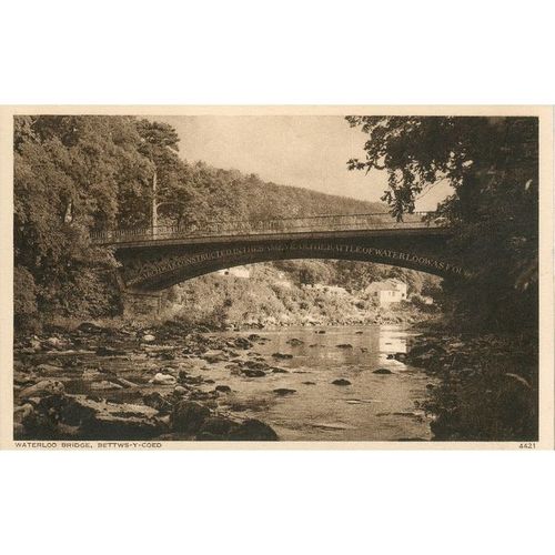Vintage Photo-precision Ltd PC - Waterloo Bridge, Betws-y-Coed, N. Wales - 4421