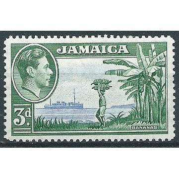Jamaica 1938 SG126 3d Ultramarine & Green Mounted Mint ....