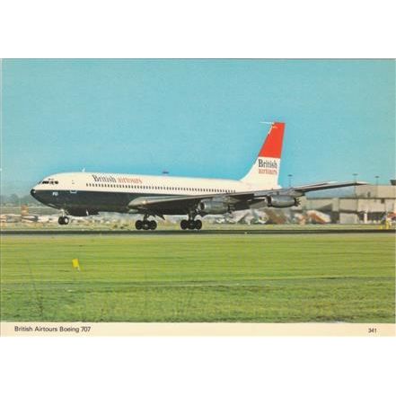 British Airtours Boeing B707 Aircraft Postcard (A16309)