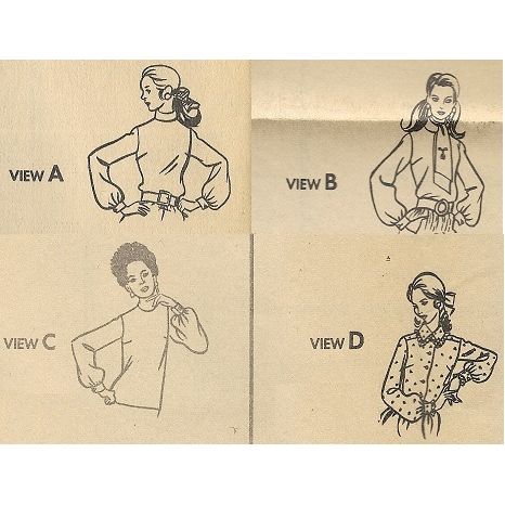 McCalls 2018 Sewing Pattern Misses Blouse Set Size 14 36” Bust Ca. 1969 Uncut FF