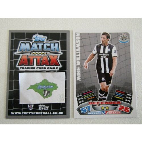 Topps Match Attax 2011 2012 Football Cards Teams N-W Card Variants (ef2)