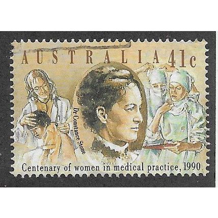 AUS 1990 41c '100TH ANN OF WOMEN IN MEDICAL PRACTICE' FINE USED (EBID67-884)