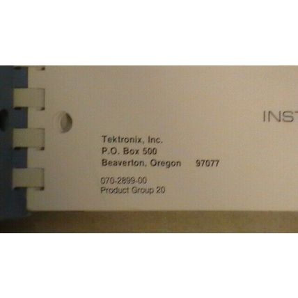 TEK 1420 NTSC 14321 PAL 1422 PAL-M Vecgtorscope Instruction Manual