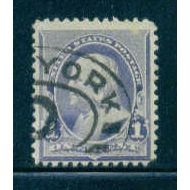 Used 219 1c Benjamin Franklin Barely Clears M01965