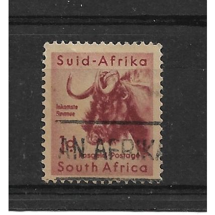 SouthAfrica.SG152 1d Black Wildebeest.Fine Used.Sept21l