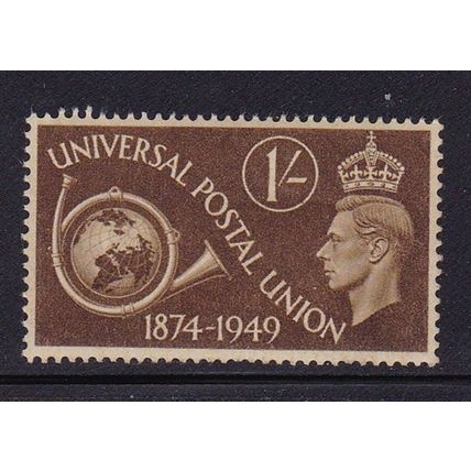 GB 1949 GEORGE VI 75th UPU 1/- MINT SG502