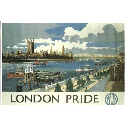 Advertising GWR LONDON PRIDE Postcard (Mayfair BB 737)