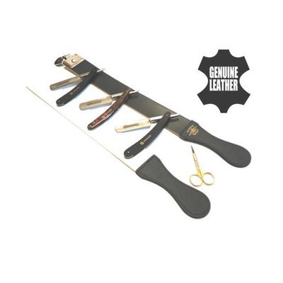 Solid Super Straight Razors + Razor Sharpener Shaping Strop Scissors Kit[ ]