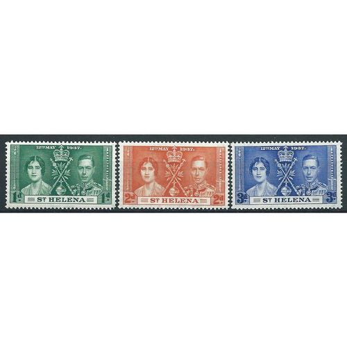 St Helena 1937 Coronation Set SG128-130 Unmounted Mint ....