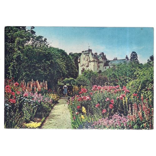 CRATHES CASTLE,Royal Deeside unused vintage postcard Harvey Barton CT.368 =