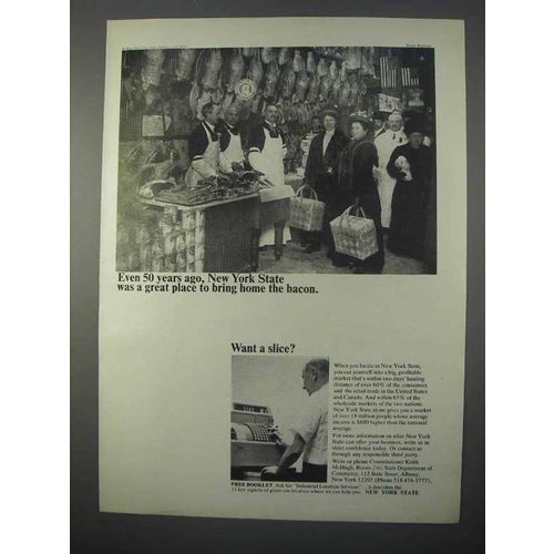 1966 New York Department of Commerce Ad - Bacon