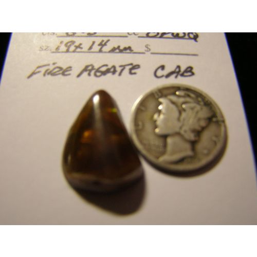 FIRE AGATE MEXICO HIGH FIRE CABOCHON 8.5 cts FOR RING #4A-592