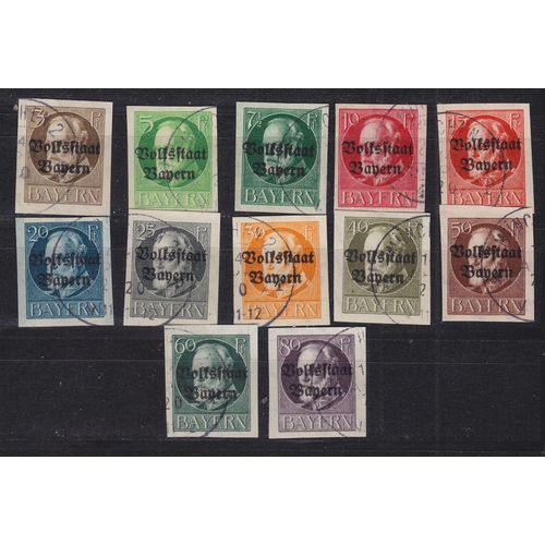 GERMANY Bayern Bavaria [1919] MiNr 0116 II B ex ( O/used )