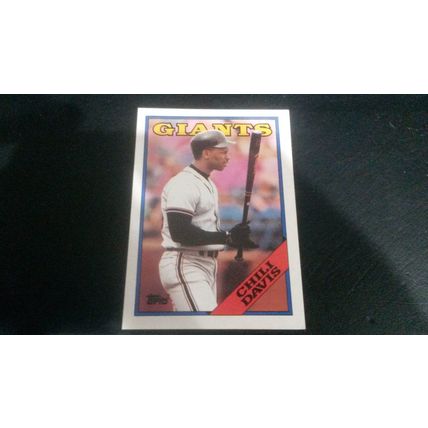 1988 Topps Card # 015 Chili Davis Excellent-Mint (6) San Francisco Giants