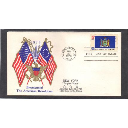 FDC Boerger Cachets 1643 13c New York (Cachet-U/A) CV00698