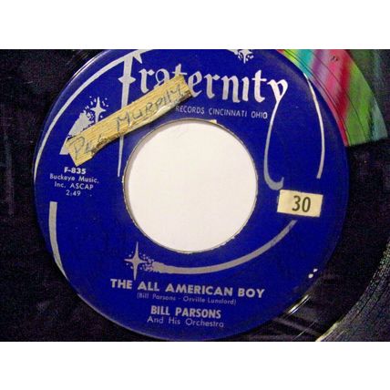 Bill Parsons-The All American Boy / Rubber Dolly-45rpm-1959-VG+ *See note