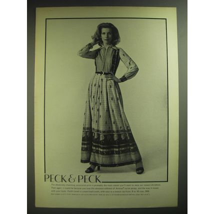 1974 Peck & Peck Shirtdress Advertisement