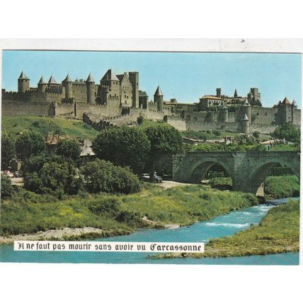 Carcassonne La Cite France Postcard used VGC