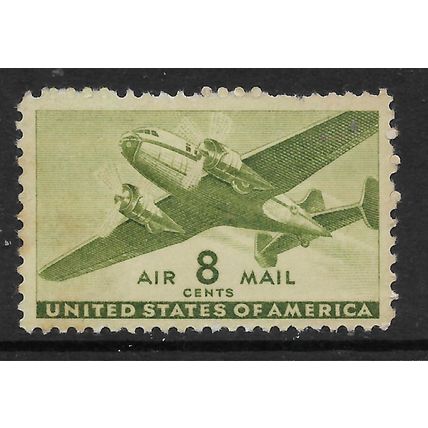 USA 1941 AIR MAIL PLANE 8c GREEN SG A902 M MINT
