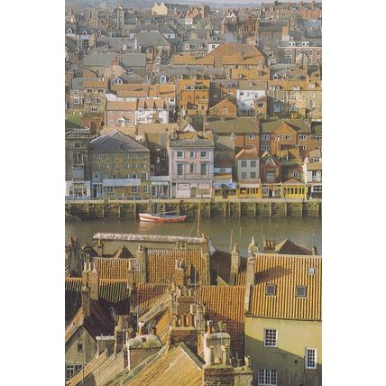 Whitby Chimneys & Shops Yorkshire 1980s Birds Eye Postcard