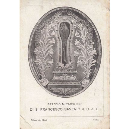 Di Santa Francesco Saverio Braccio Miracoloso Old Italian Religious Postcard