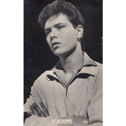 Cliff Richard Young Star Series Old Photo Postcard